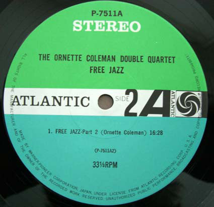 The Ornette Coleman Double Quartet ~ Free Jazz (Vinyl) - Djungel & Jazz