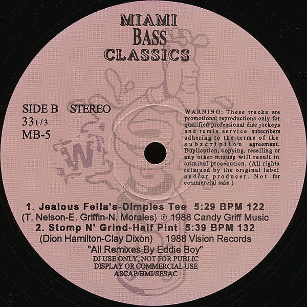 Various ~ Miami Bass Classics Vol. 5 (Vinyl) - Djungel & Jazz