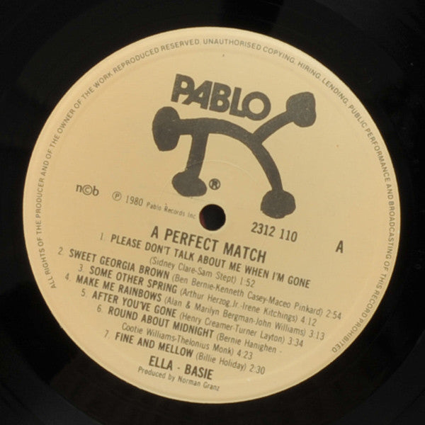 Ella And Basie ~ A Perfect Match (Vinyl) - Djungel & Jazz