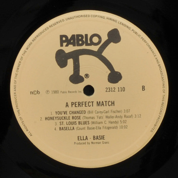 Ella And Basie ~ A Perfect Match (Vinyl) - Djungel & Jazz