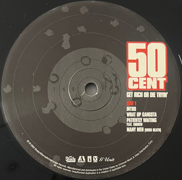 50 Cent : Get Rich Or Die Tryin' (2xLP, Album)