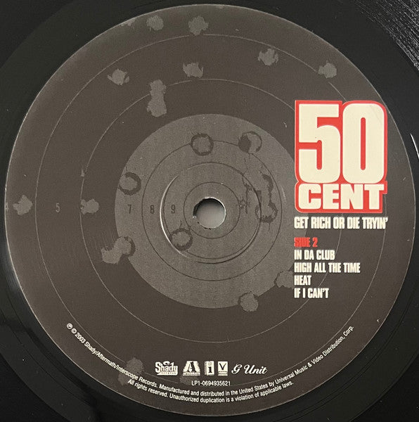 50 Cent : Get Rich Or Die Tryin' (2xLP, Album)
