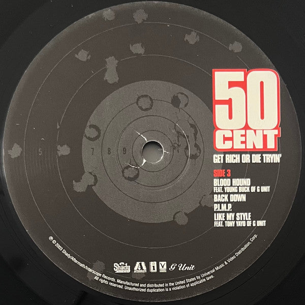 50 Cent : Get Rich Or Die Tryin' (2xLP, Album)