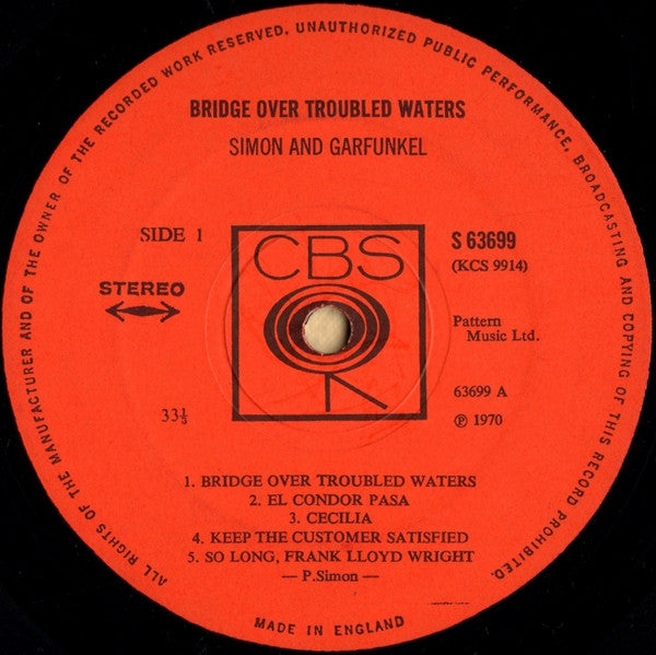 Simon And Garfunkel ~ Bridge Over Troubled Water (Vinyl) - Djungel & Jazz