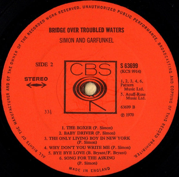 Simon And Garfunkel ~ Bridge Over Troubled Water (Vinyl) - Djungel & Jazz