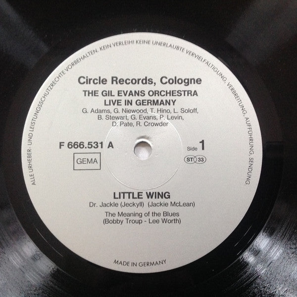 Gil Evans And His Orchestra ~ Little Wing (Live In Germany) (Vinyl) - Djungel & Jazz