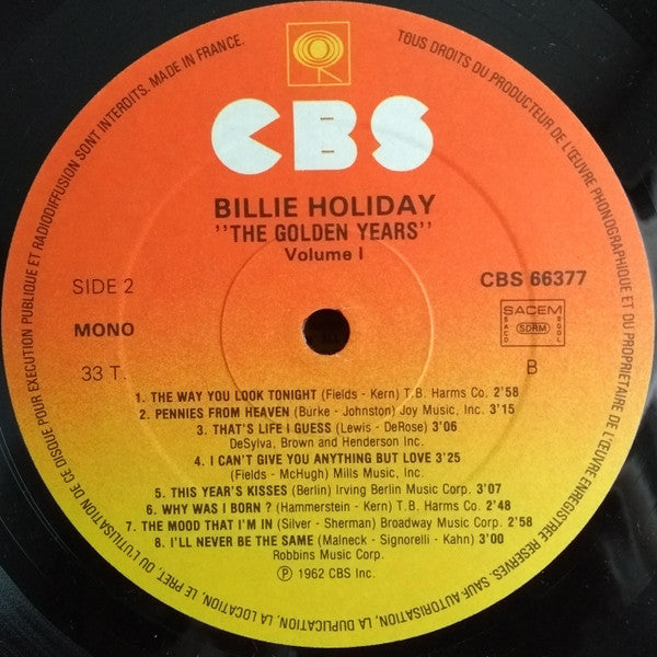 Billie Holiday ~ The Golden Years 1933-1941 (Vinyl) - Djungel & Jazz