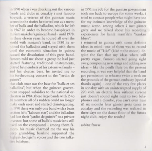 Famoro Kouyate Und Kiké  ~ Assusu (Vinyl) - Djungel & Jazz