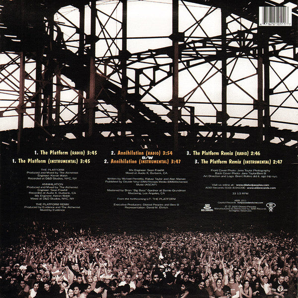 Dilated Peoples : The Platform (12", Single)
