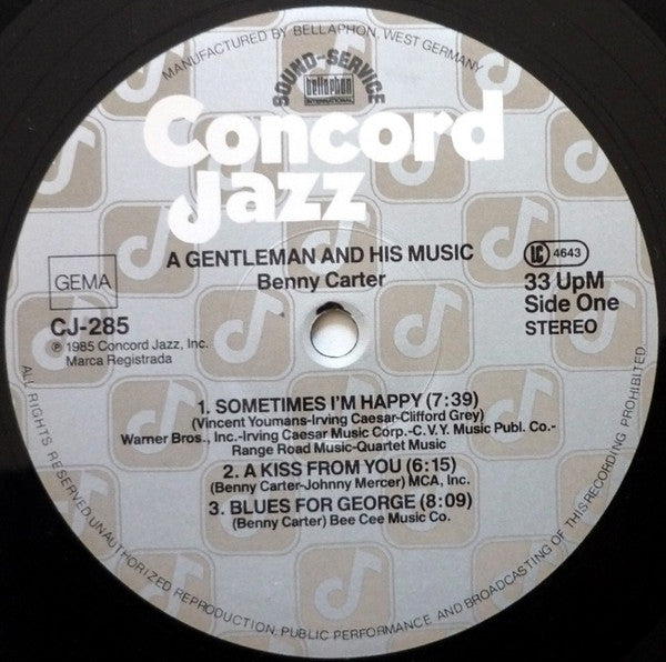 Benny Carter ~ A Gentleman And His Music (Vinyl) - Djungel & Jazz