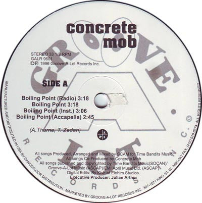 Concrete Mob ~ Boiling Point / Sleepless Nights (Vinyl) - Djungel & Jazz