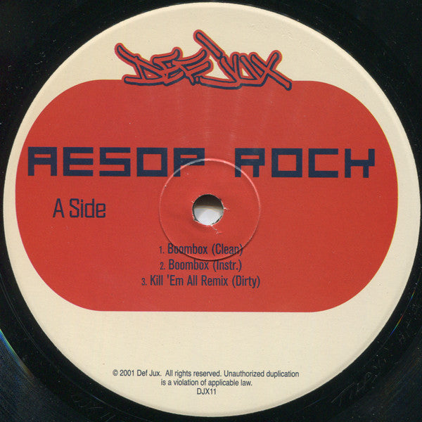 Aesop Rock ~ Boombox (Vinyl) - Djungel & Jazz