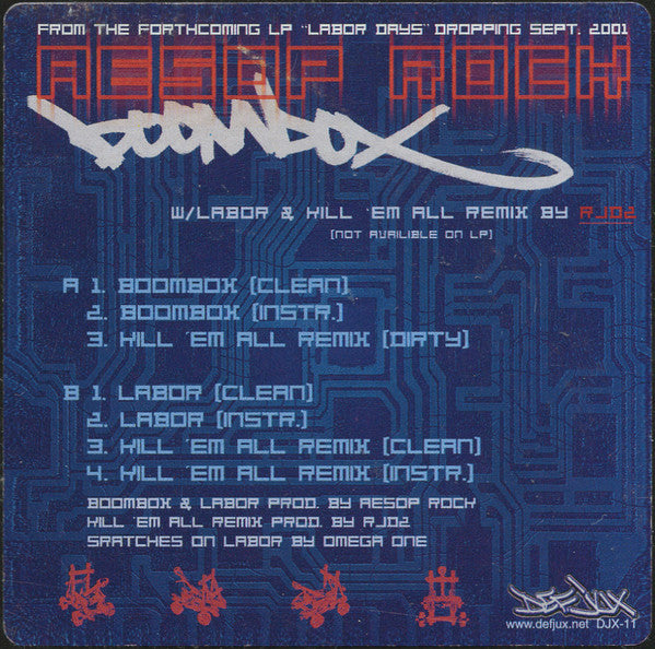 Aesop Rock ~ Boombox (Vinyl) - Djungel & Jazz