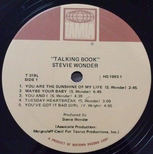 Stevie Wonder : Talking Book (LP, Album, Bra)