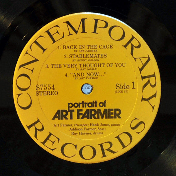 Art Farmer ~ Portrait Of Art Farmer (Vinyl) - Djungel & Jazz