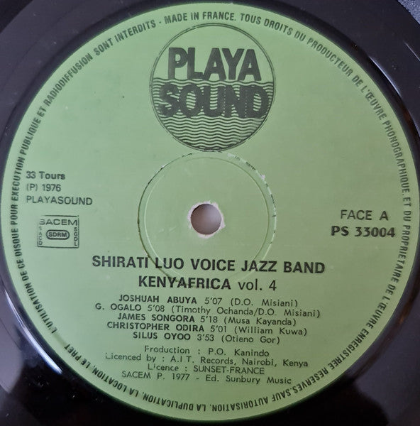D.O. 7 Shirati Jazz ~ Kenyafrica ! Vol.4 (Vinyl) - Djungel & Jazz