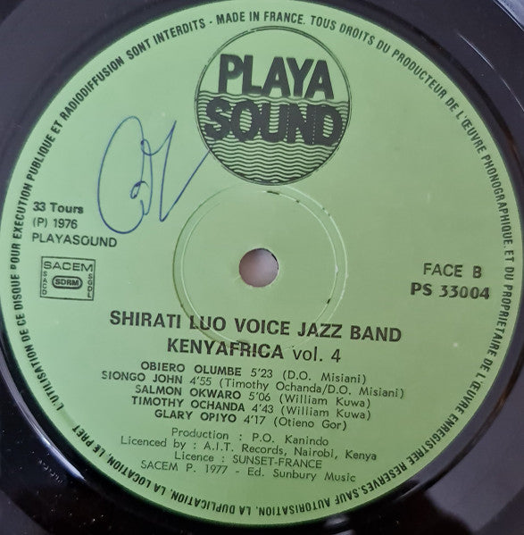 D.O. 7 Shirati Jazz ~ Kenyafrica ! Vol.4 (Vinyl) - Djungel & Jazz