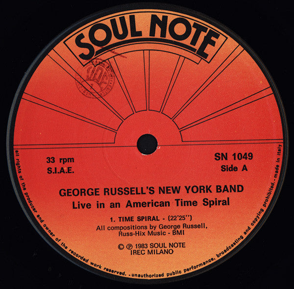 George Russell's New York Band : Live In An American Time Spiral (LP)