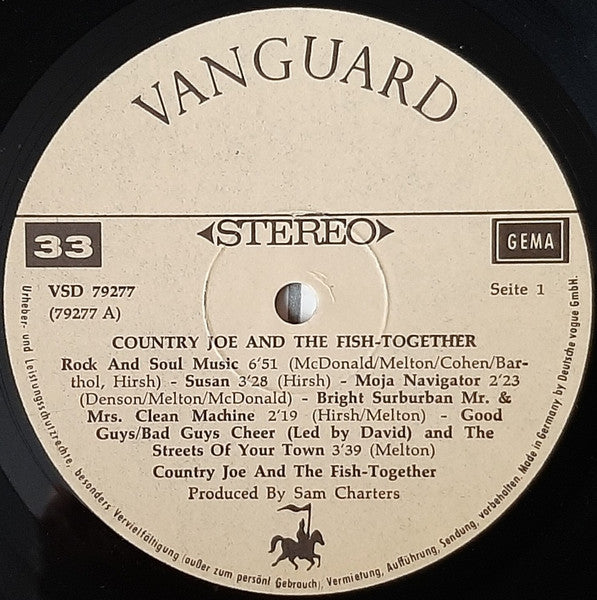 Country Joe And The Fish ~ Together (Vinyl) - Djungel & Jazz