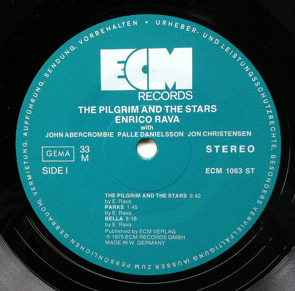 Enrico Rava ~ The Pilgrim And The Stars (Vinyl) - Djungel & Jazz