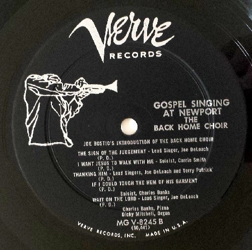 The Drinkard Singers, Back Home Choir ~ Gospel Singing At Newport (Vinyl) - Djungel & Jazz