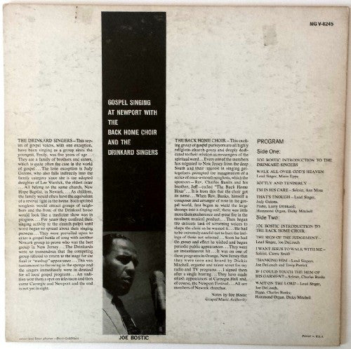 The Drinkard Singers, Back Home Choir ~ Gospel Singing At Newport (Vinyl) - Djungel & Jazz