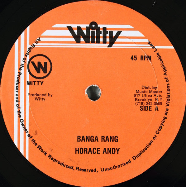 Horace Andy / Junior Wilson : Banga Rang / Rambo (12")