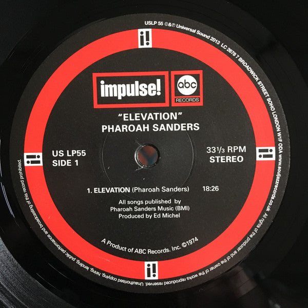 Pharoah Sanders : Elevation (2xLP, Album, RE, 180)