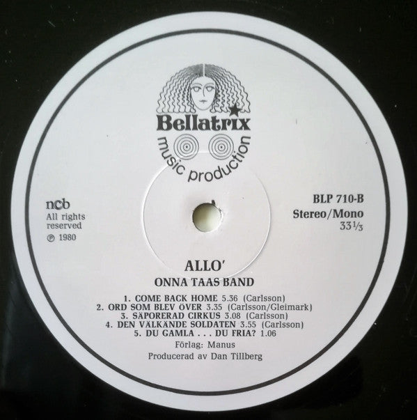 Onna Taas Band ~ Allo' (Vinyl) - Djungel & Jazz
