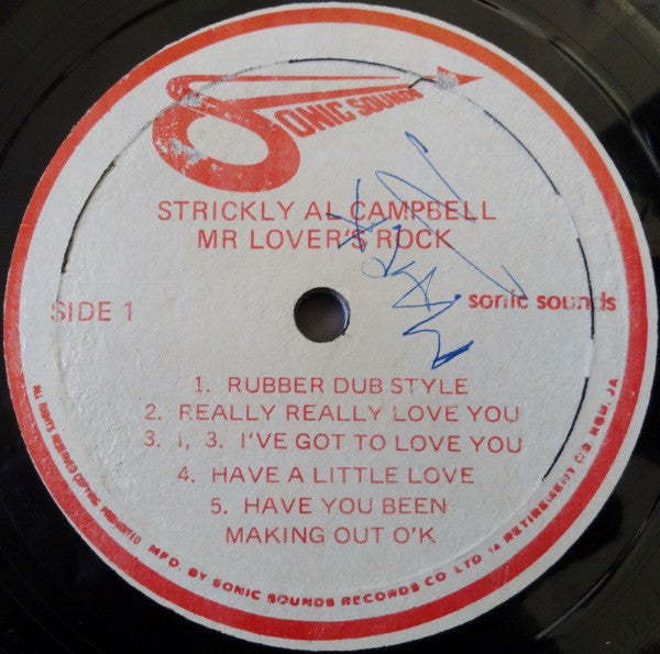 Al Campbell : Strickly Al Campbell (Mr Lover's Rock) (LP, Album)