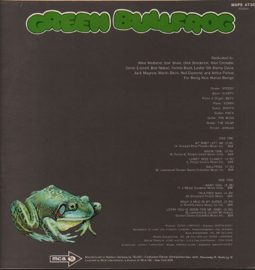 Green Bullfrog ~ Green Bullfrog (Vinyl) - Djungel & Jazz