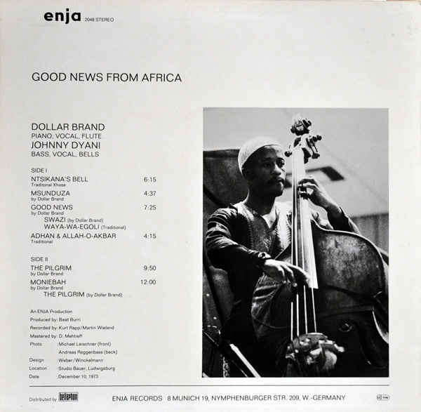 Dollar Brand Duo ~ Good News From Africa (Vinyl) - Djungel & Jazz