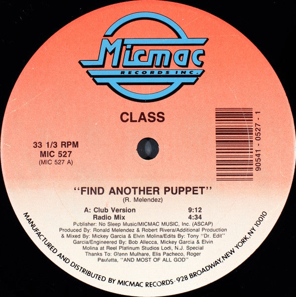 Class ~ Find Another Puppet (Vinyl) - Djungel & Jazz