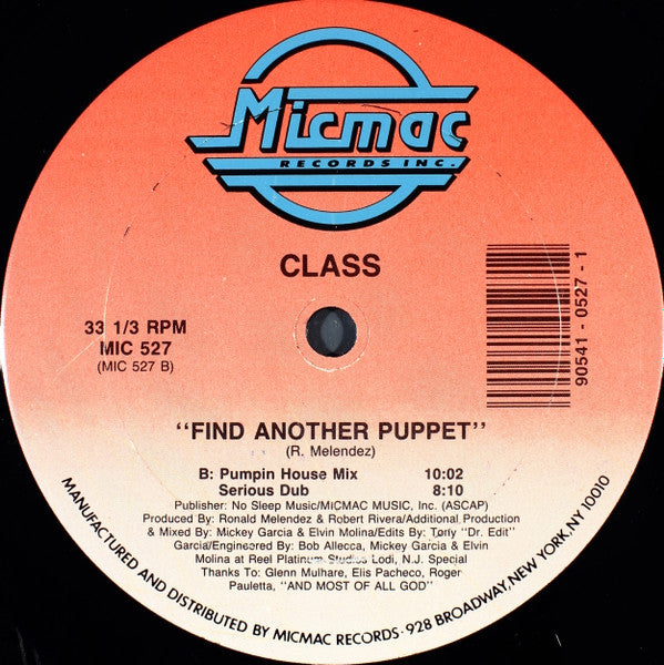 Class ~ Find Another Puppet (Vinyl) - Djungel & Jazz