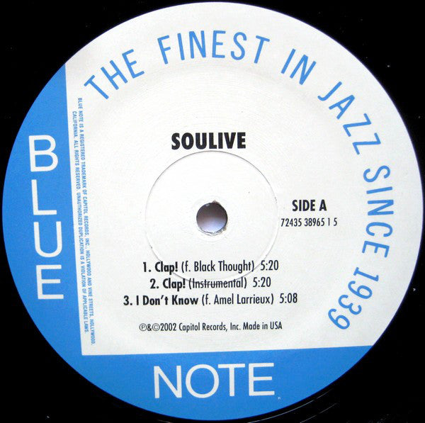 Soulive ~ Clap! (Vinyl) - Djungel & Jazz