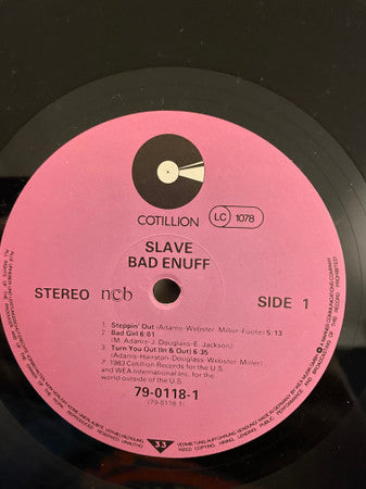 Slave : Bad Enuff (LP, Album)