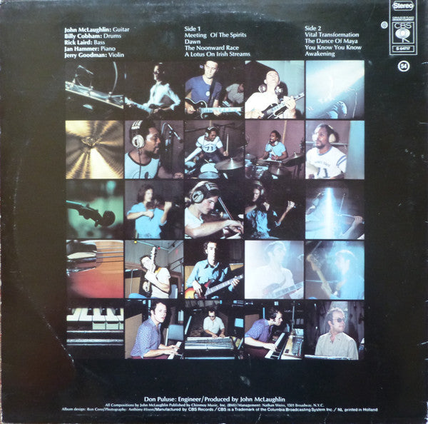 The Mahavishnu Orchestra* With John McLaughlin : The Inner Mounting Flame (LP, Album, RE)