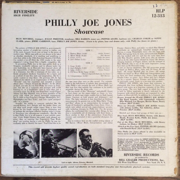 Philly Joe Jones ~ Showcase (Vinyl) - Djungel & Jazz