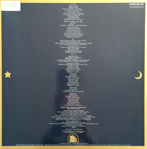 Ahmad Jamal ~ One (Vinyl) - Djungel & Jazz