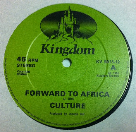Culture : Forward To Africa (12")