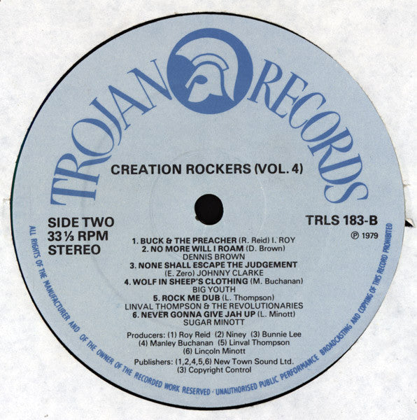 Various : Creation Rockers Volume 4 (LP, Comp, Blu)