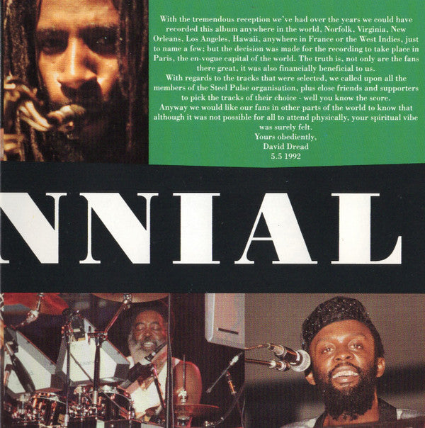 Steel Pulse ~ Rastafari Centennial - Live In Paris - Elysee Montmartre (Vinyl) - Djungel & Jazz