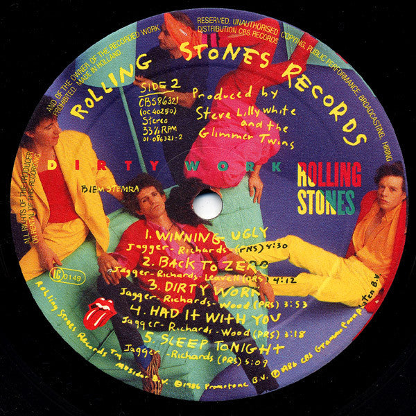 Rolling Stones ~ Dirty Work (Vinyl) - Djungel & Jazz