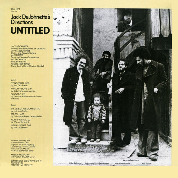 Jack DeJohnette's Directions ~ Untitled (Vinyl) - Djungel & Jazz