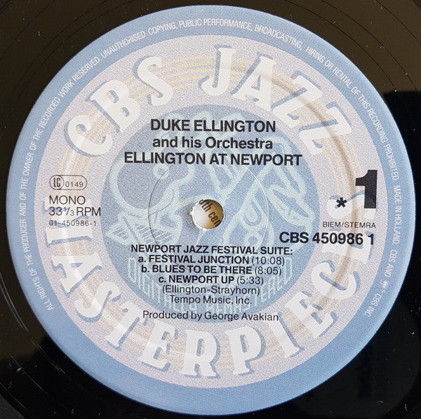 Duke Ellington And His Orchestra ~ Ellington At Newport (Vinyl) - Djungel & Jazz