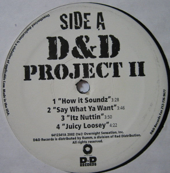 Various ~ D&D Project II (Vinyl) - Djungel & Jazz