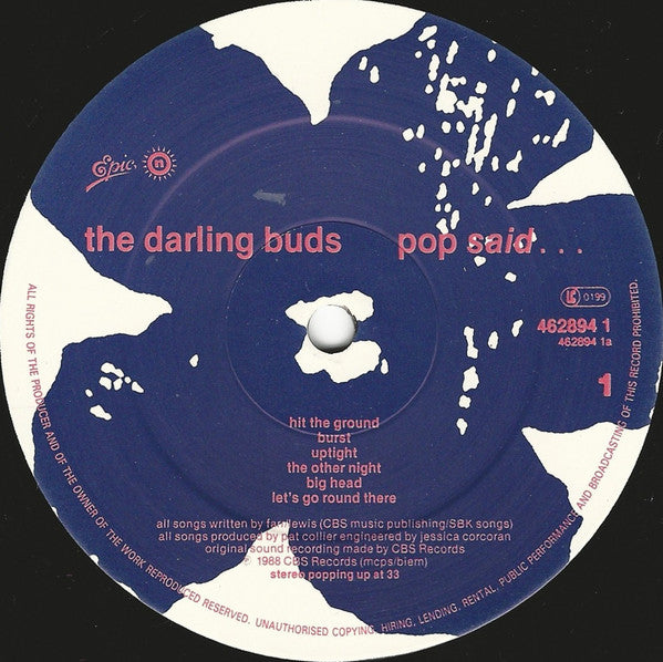 The Darling Buds ~ Pop Said... (Vinyl) - Djungel & Jazz