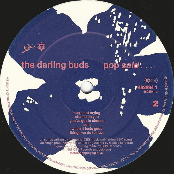 The Darling Buds ~ Pop Said... (Vinyl) - Djungel & Jazz