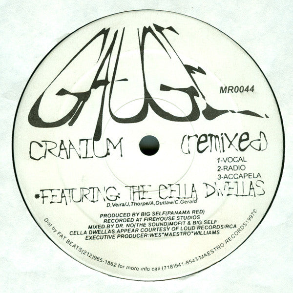 Gauge  ~ Off Key / Cranium (Remix) (Vinyl) - Djungel & Jazz