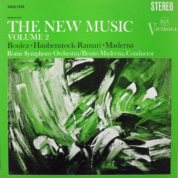 Pierre Boulez • Roman Haubenstock-Ramati • Bruno Maderna - Symphony Orchestra Of Rome / Bruno Maderna : The New Music (Volume 2) (LP, Album)